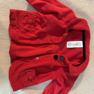 Red Jacket with Bow Pockets